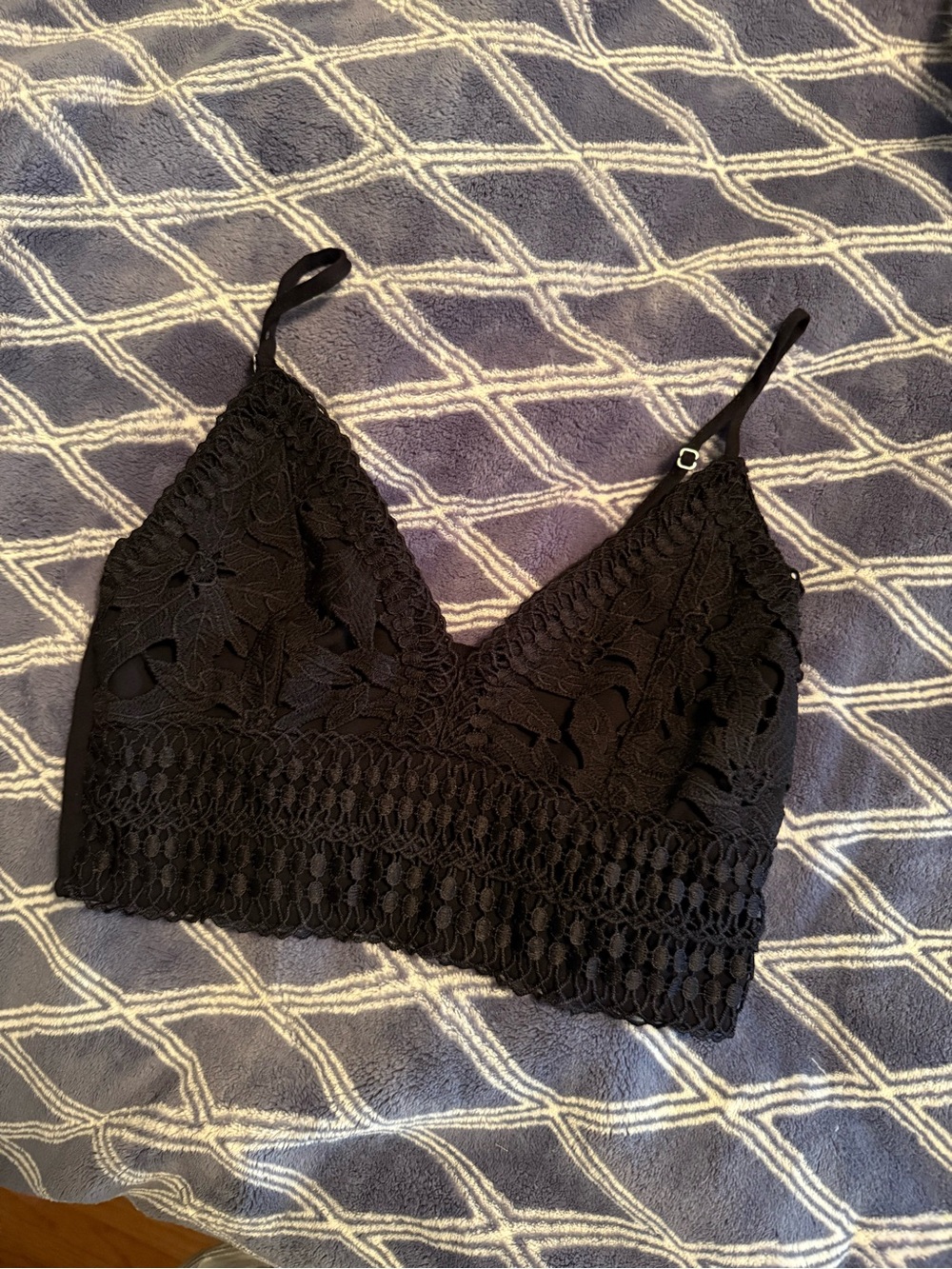 Love Tree Black Lace Bralette